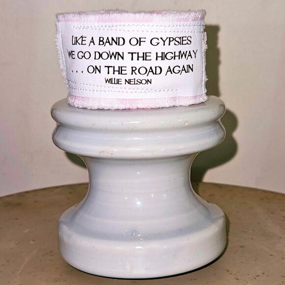 Willie Nelson On The Road Again Cuff Bracelet Gypsy Country Western Music Lyrics - Picture 4 of 8